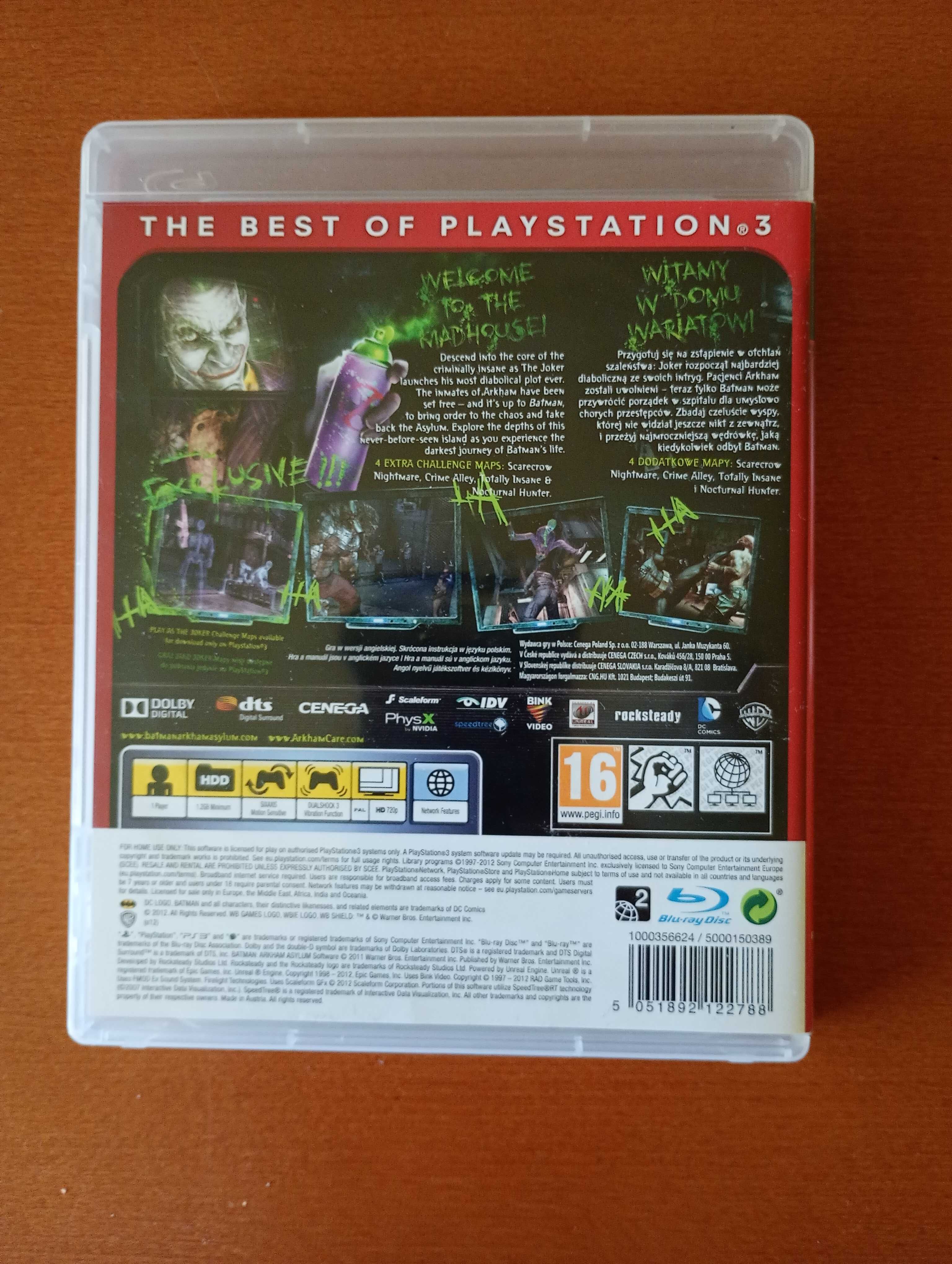 Batman Trylogia PS3 (Arkham City, Asylum, Origins - Collection)Eng, PL