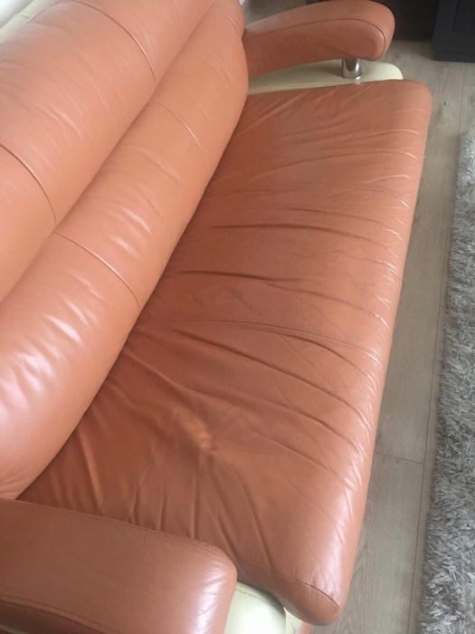 Komplet mebli ze skóry