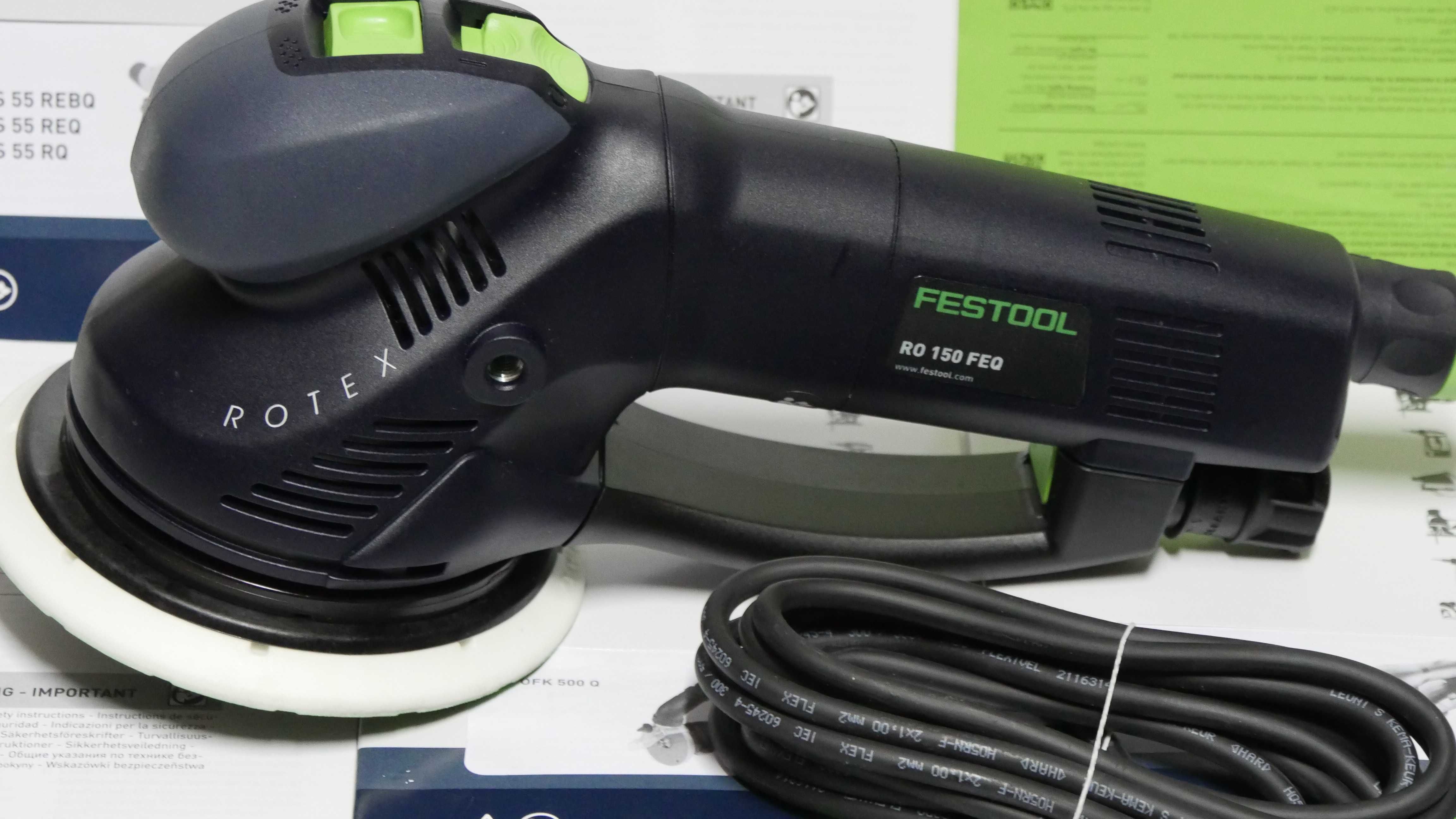 Szlifierka rotacyjna FESTOOL RO 150 FEQ +kabel bez walizki NOWA