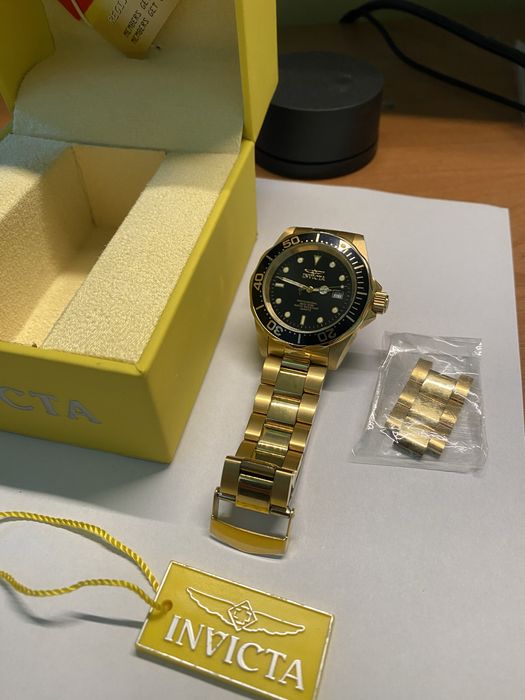 Zegarek Invicta Pro diver złoty