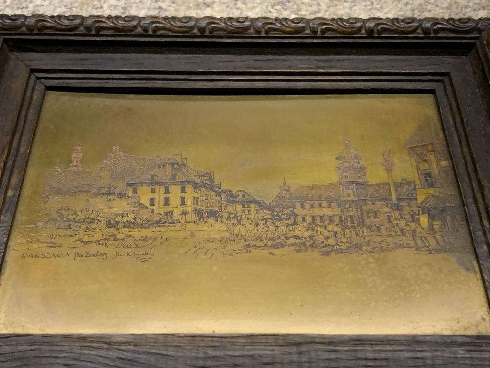 obraz J.W.Kiliński Warszawa Plac Zamkowy