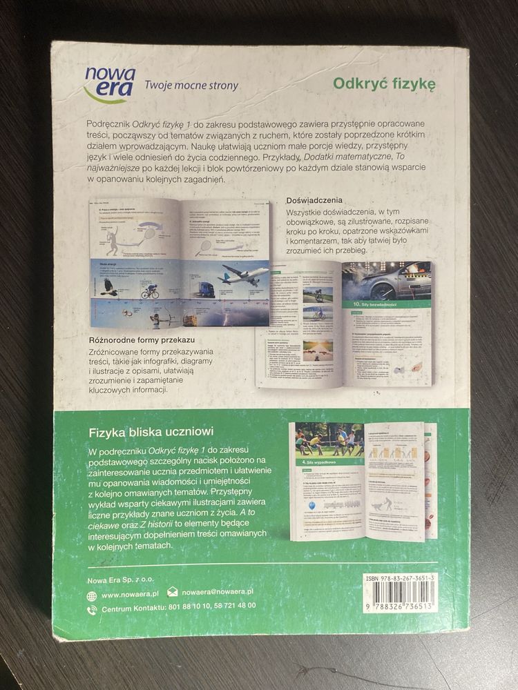 Podręcznik z fizyki klasa1 Liceum technikum Zakres Podstawowy