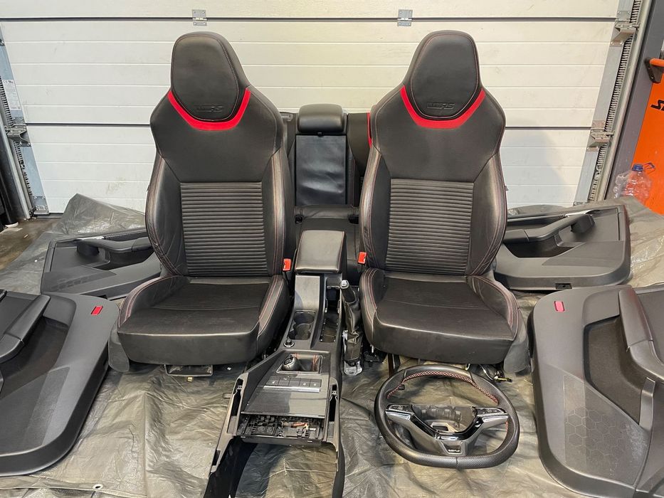 Skoda Octavia III VRS kierownica fotele boczki tunel lewarek kombi fotele kanapa wnętrze podłokietnik boczki KOMPLETNE  WNETRZE