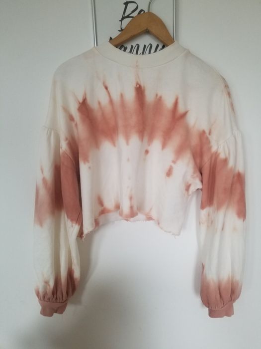 bluza crop top bufiaste rękawy rozmiar S