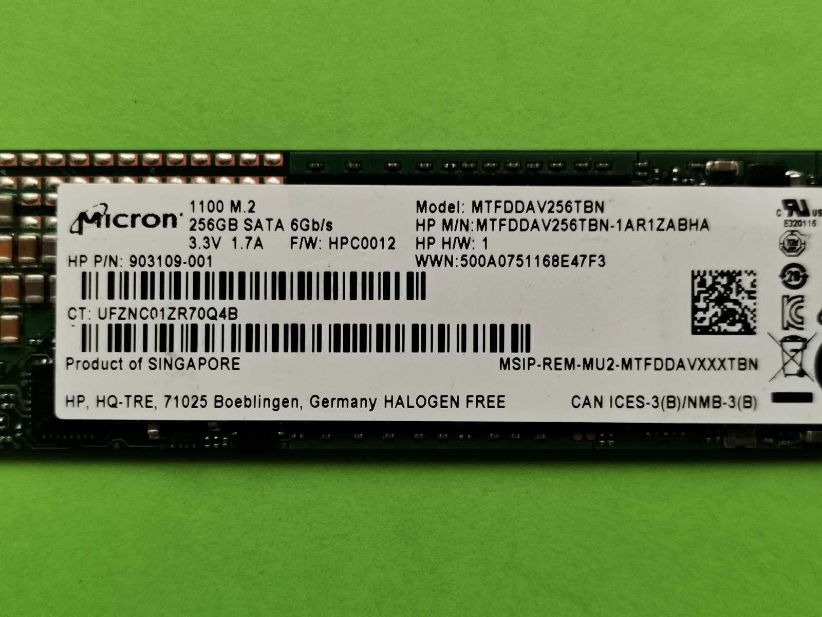 SSD M2 256GB Micron 1100