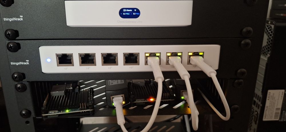 Urgente Unifi Cloud Gateway Ultra + Switch + Rack