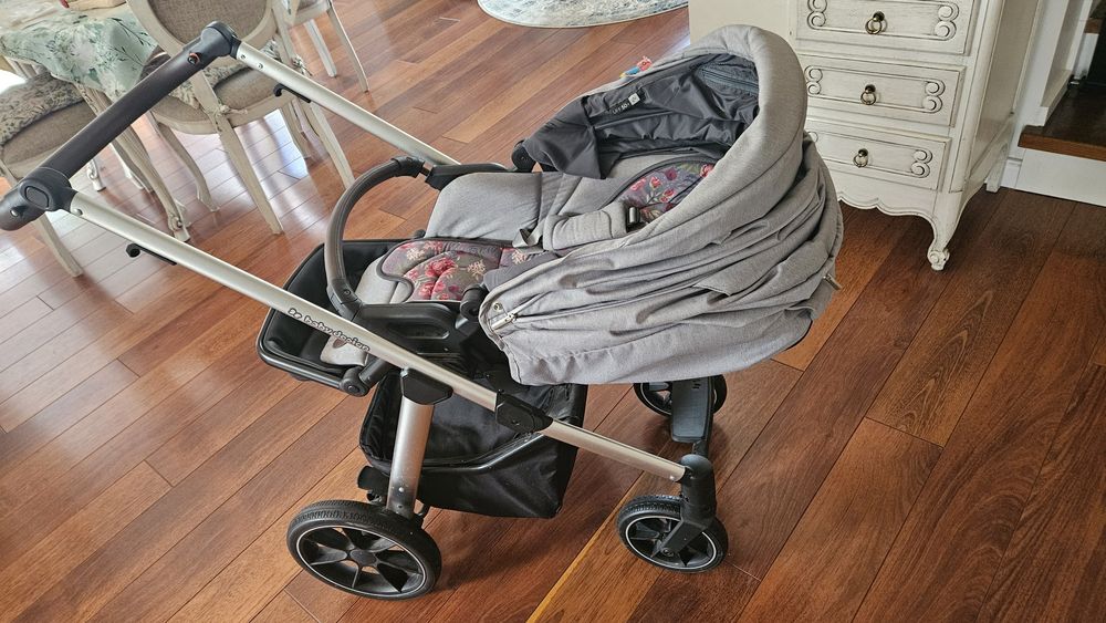 Wózek 2w1 baby design grey peony super stan