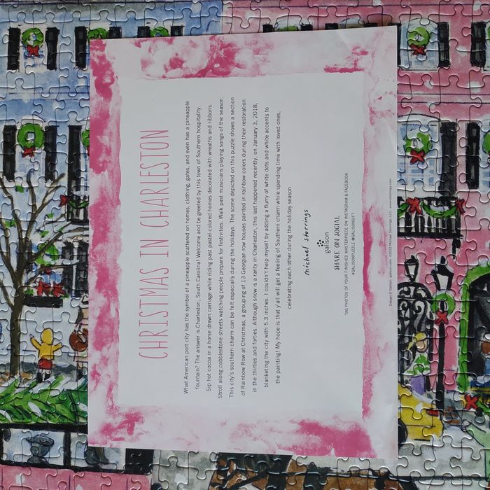 Puzzle Galison Christmas In Chatleston by Michael Storrings