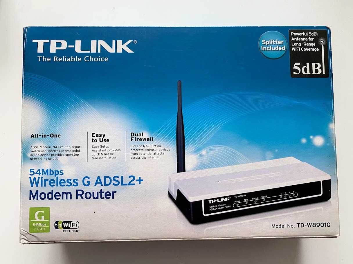 TP-Link router ADSL Wi-Fi TD-W8901G