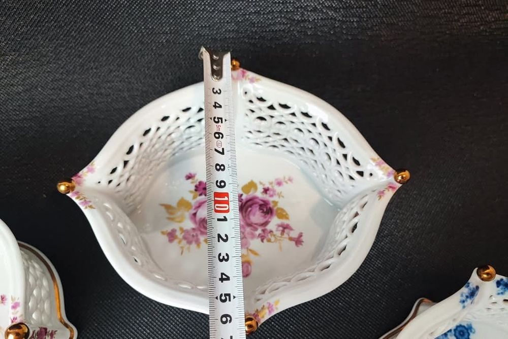 Vintage Porcelanowy ażurowy koszyk pojemnik Wallendorf od lat 1964