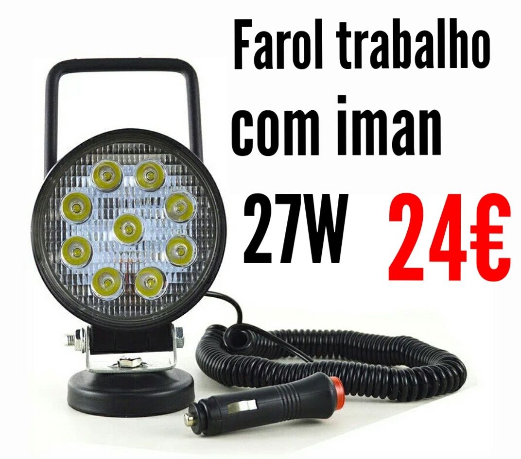 Farol trabalho com íman