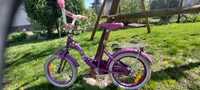 Rower 16' dla dziewczynki foletowy
