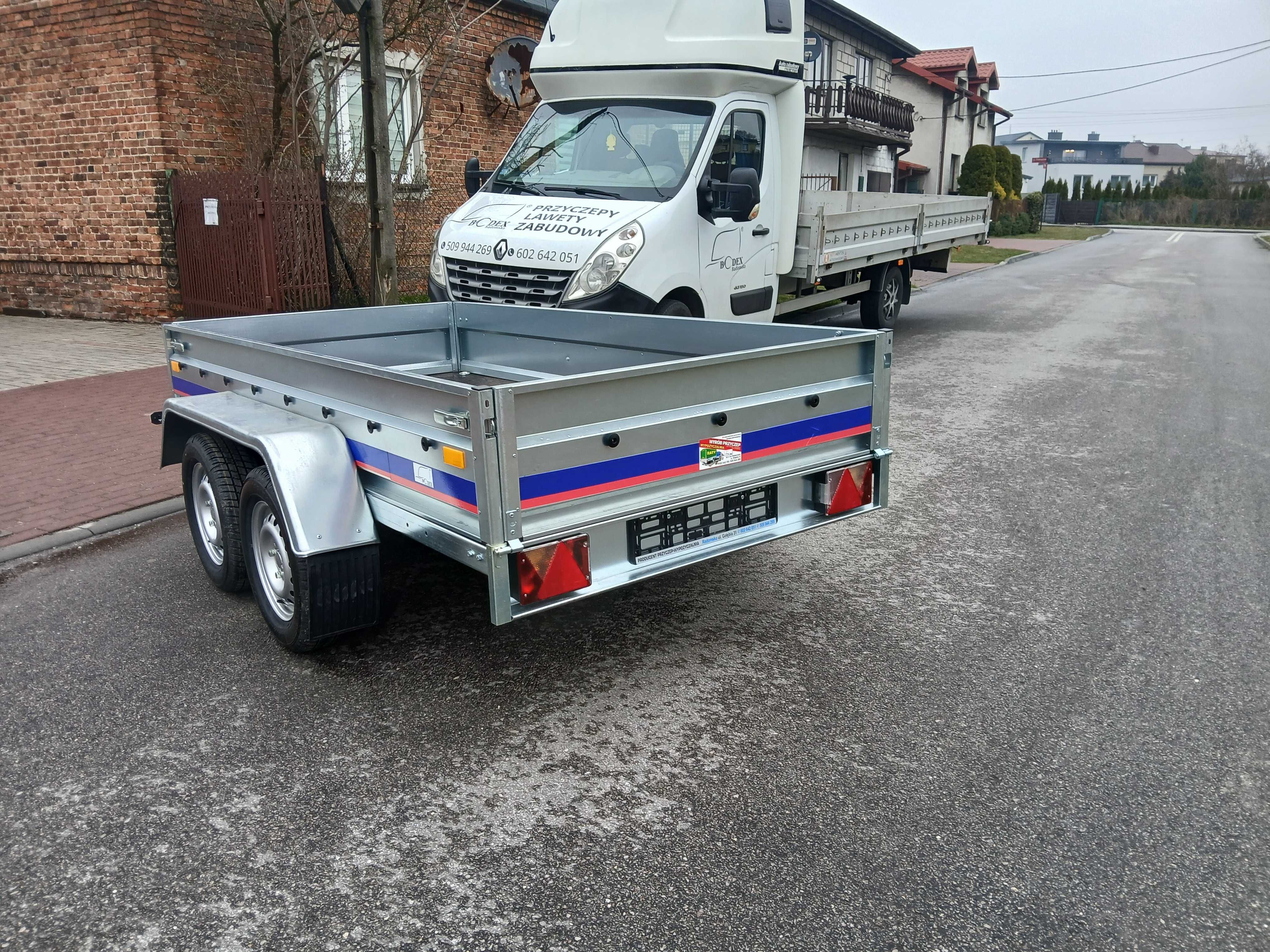 Przyczepa BODEX Radomsko PRODUCENT! 263X132X35 DWIE OSIE