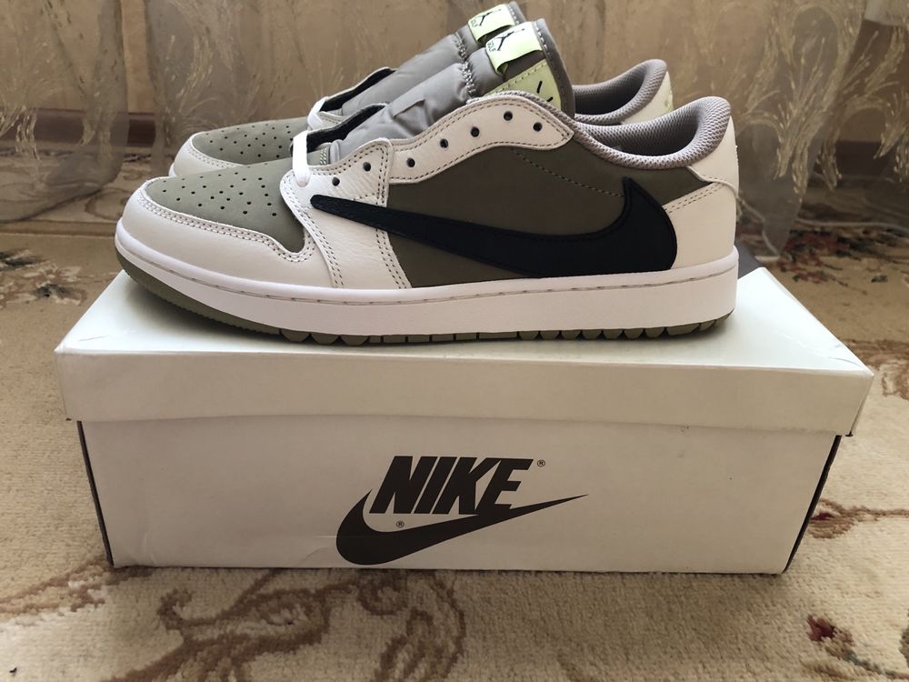 Кросівки Travis Scott air Jordan 1 low golf оригінал під замовлення