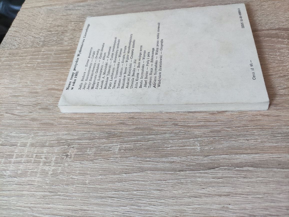 Książka tomik poezji Niewolnicy wolności Lachmann