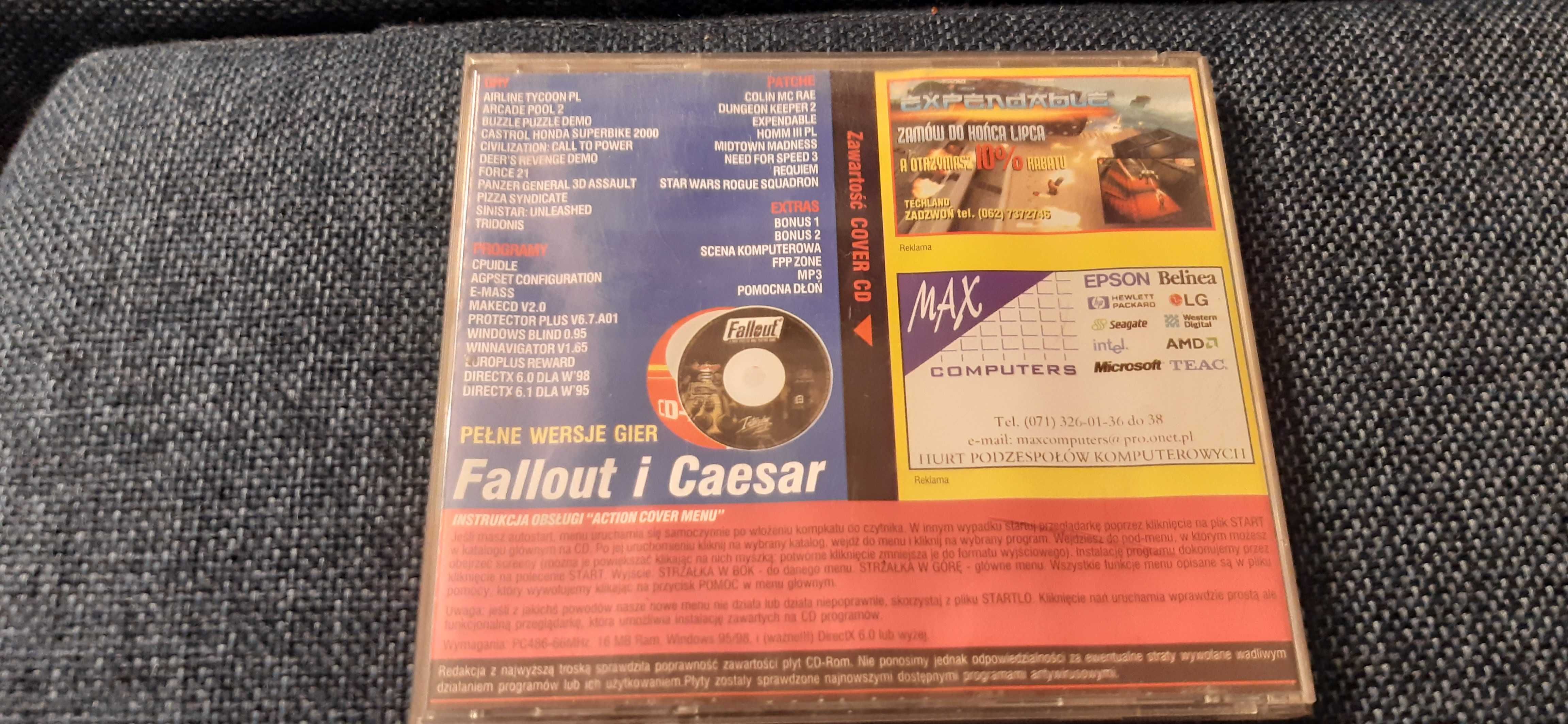 CD-ACTION Numer 40 Wrzesień 09/1999 fallout oraz caecar