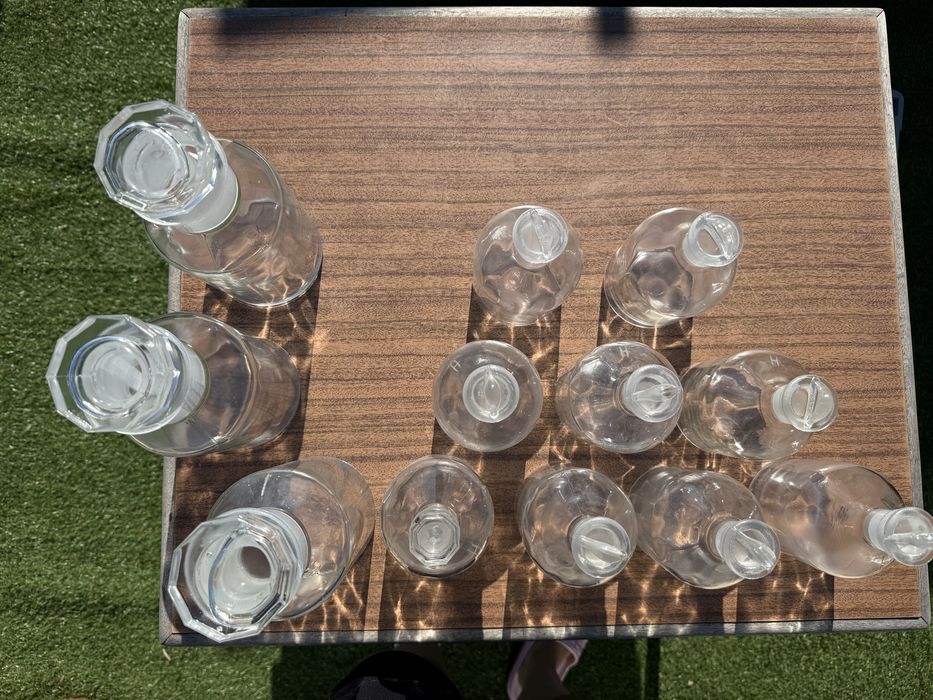 Frascos vidro transparente