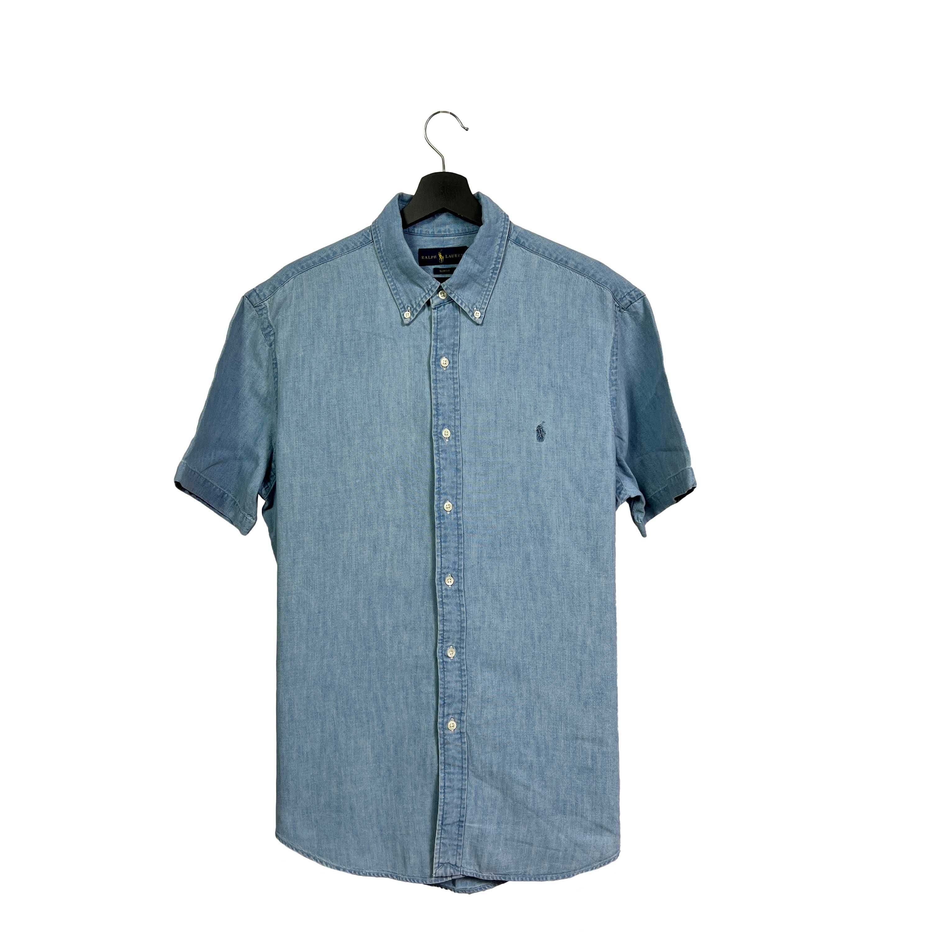 Koszula z krótkim rękawem t-shirt hawajka lata 80 Ralph Lauren