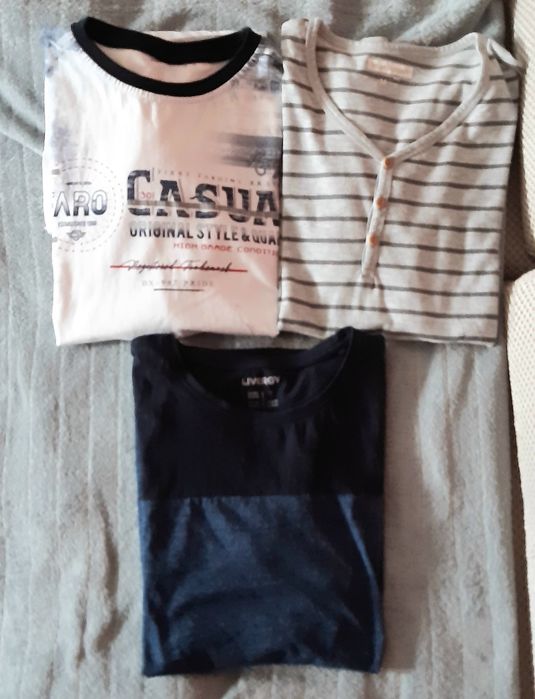 Paczka koszulek tshirtów męskich r.M/L całość 11szt.