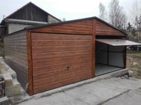 Garaż drewnopodobny 6x5, dach dwuspadowy,garaże blaszane 6x6, 5x6, 7x6