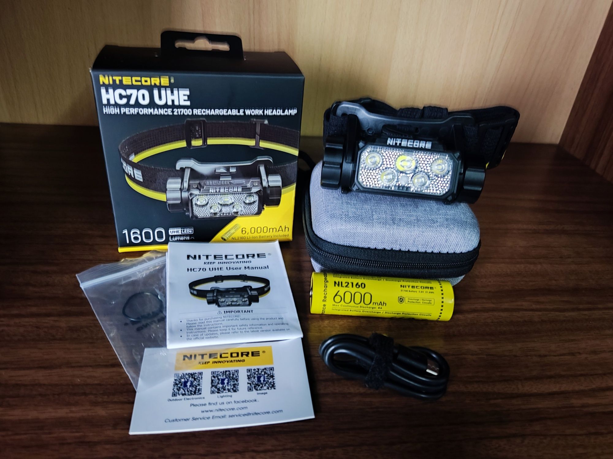 Фонари  Nitecore HC33, HC35, HC65UHE