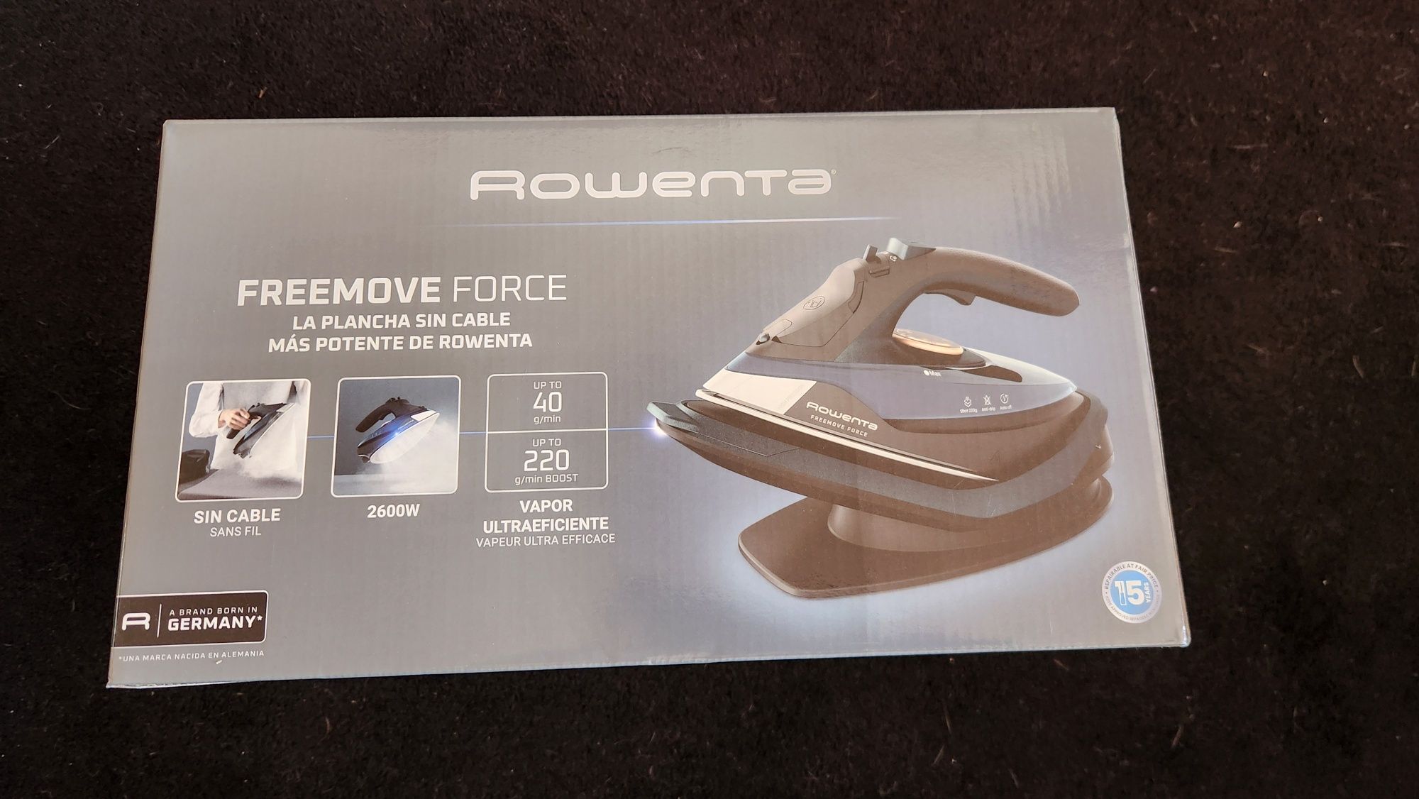 Ferro de engomar cordless