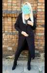 My Vogue czarny sweter warkocz uni