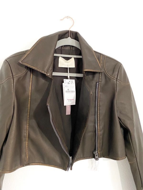 Casaco biker fecho lateral - STRADIVARIUS