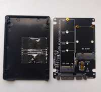 Переходник для SSD m.2 NGFF + mSata to Sata в корпусе 2.5"