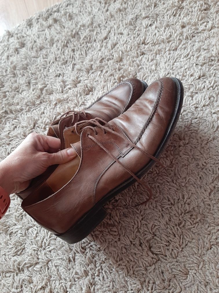 Buty męskie skórzane 43