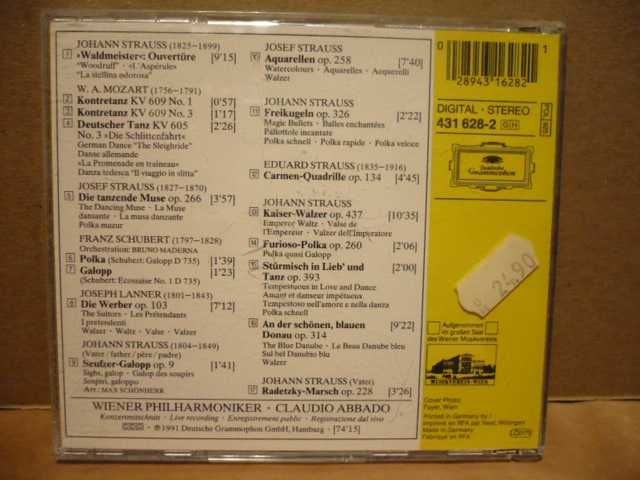 Wyprzedaż płyt CD z koncertami noworocznymi.Klasyka.