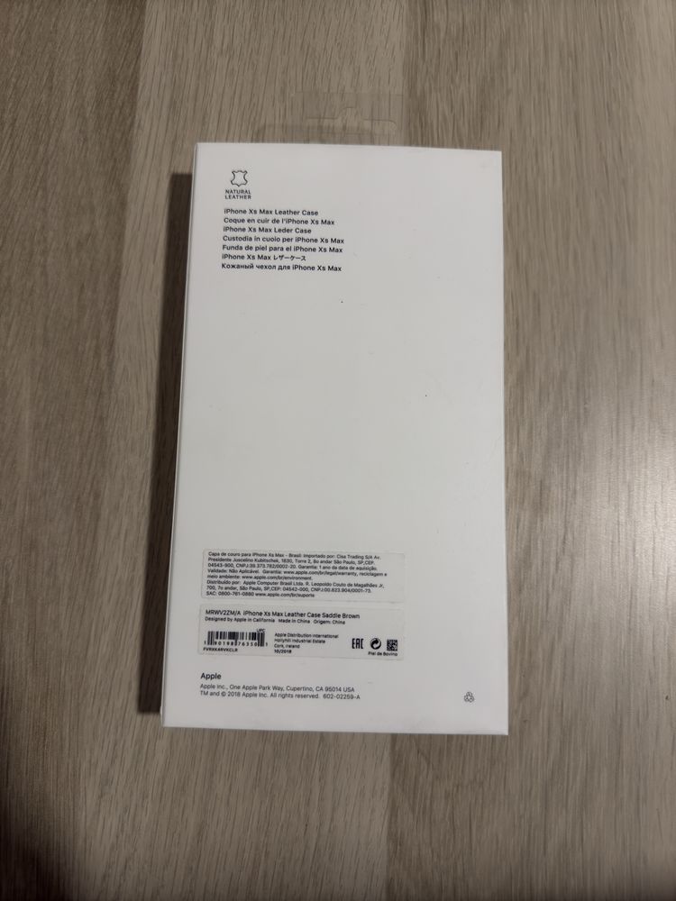 Capa de Couro iPhone Xs Max (Original)