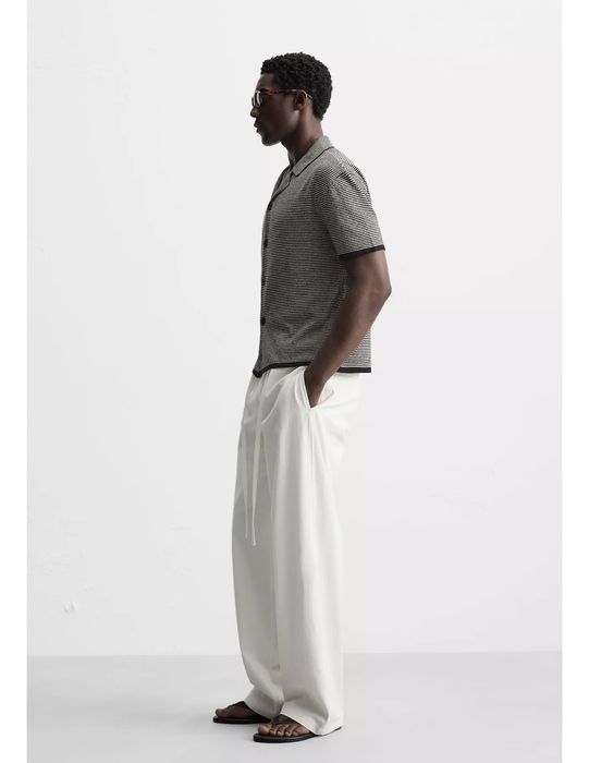 Смугаста трикотажна сорочка ZARA (розмір L, XL)