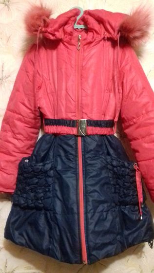 Куртка (Пальто) осень-зима детская на девочку 3-6 лет