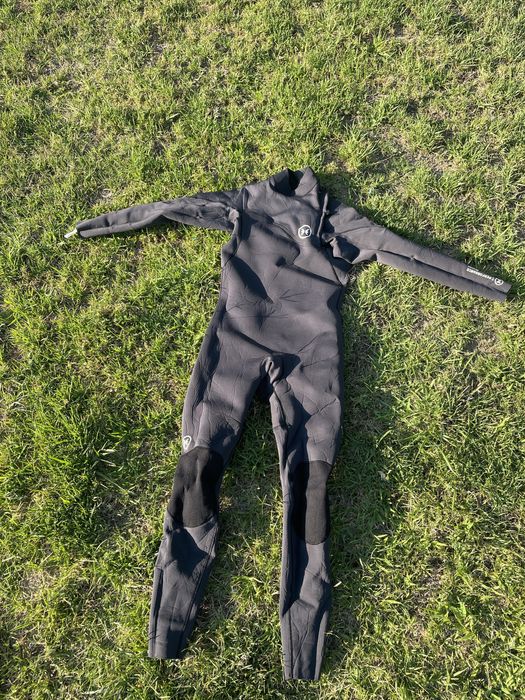 Deeply 3/2 MT Ziperless Suit Gray