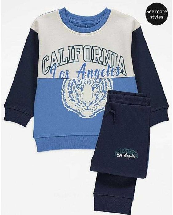 Дитячий спортивний костюм  на флісі синій 104-110 см George