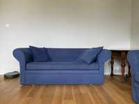 Sofa niebieska - 2 sztuki