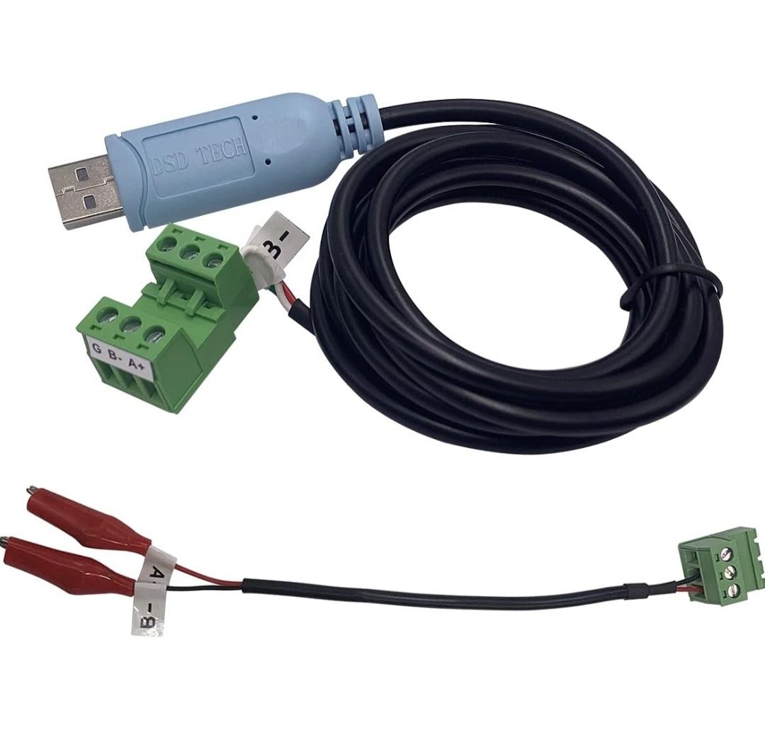 DSD TECH SH-U15 kabel USB na RS485 z klipsami krokodylkowymi