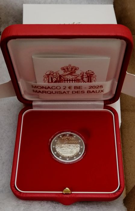 Moeda 2 Euros Mónaco de 2025