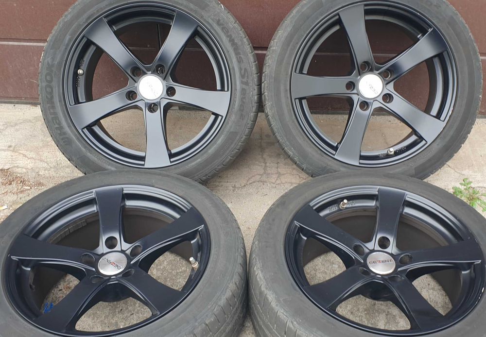 Alufelgi Dezent 17 5x120 8J ET 18 czarne BMW E60 E61 E39 Opel