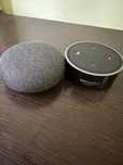 Розумні колонки Google Home mini та Amazon Alexa