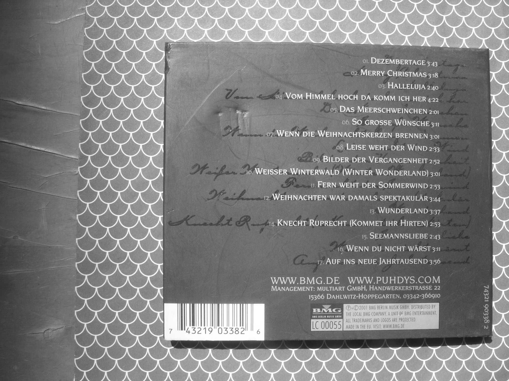 Plyta CD; PUHDYS--Dezembertage, 2001 rok.