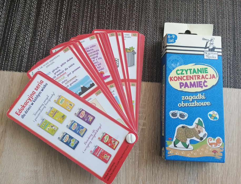 Gra Edgard zagadki obrazkowe "Czytanie, koncentracja, pamięć". 6-9 lat