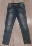 Jeansy skinny przetarcia dziury