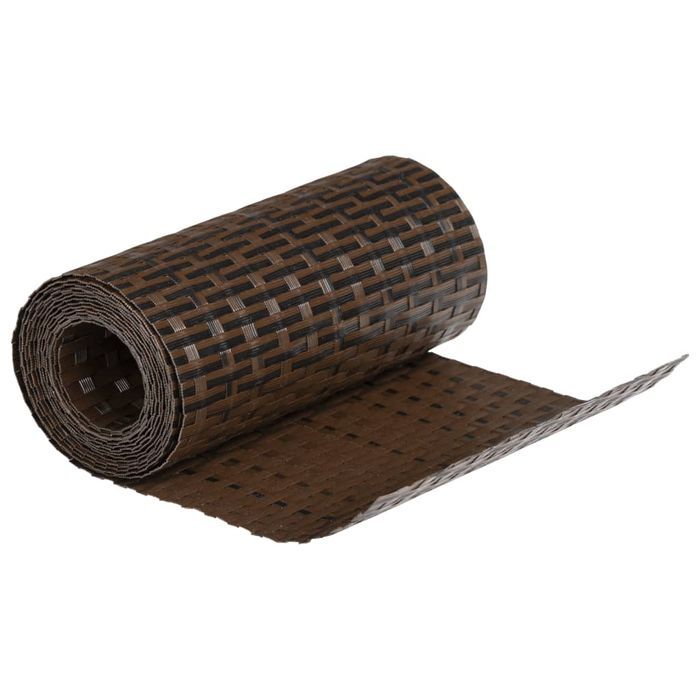 Vidaxl Parawany Balkonowe, 5 Szt., Brązowo-Czarne, 255X19Cm, Rattan Pe