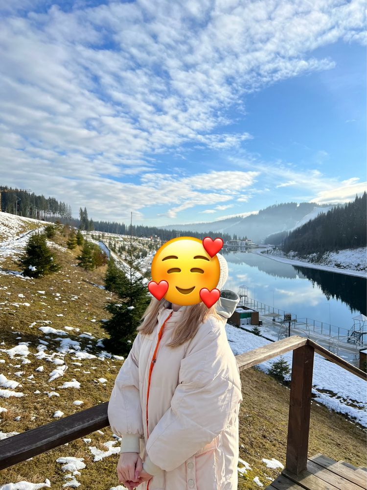 Зимняя дутая оверсайз куртка, пуховик