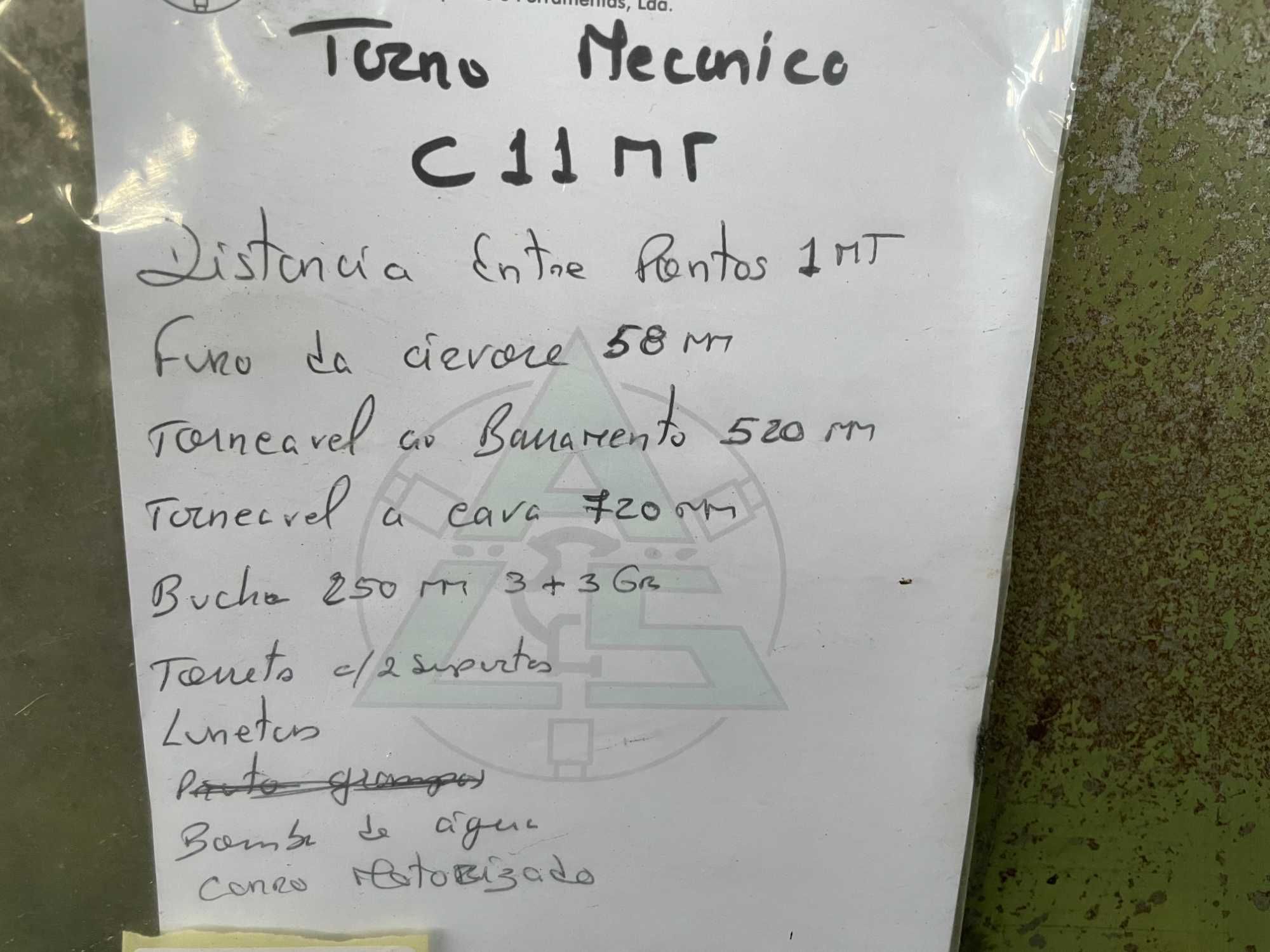 Torno mecânico ZMM C11 MT usado