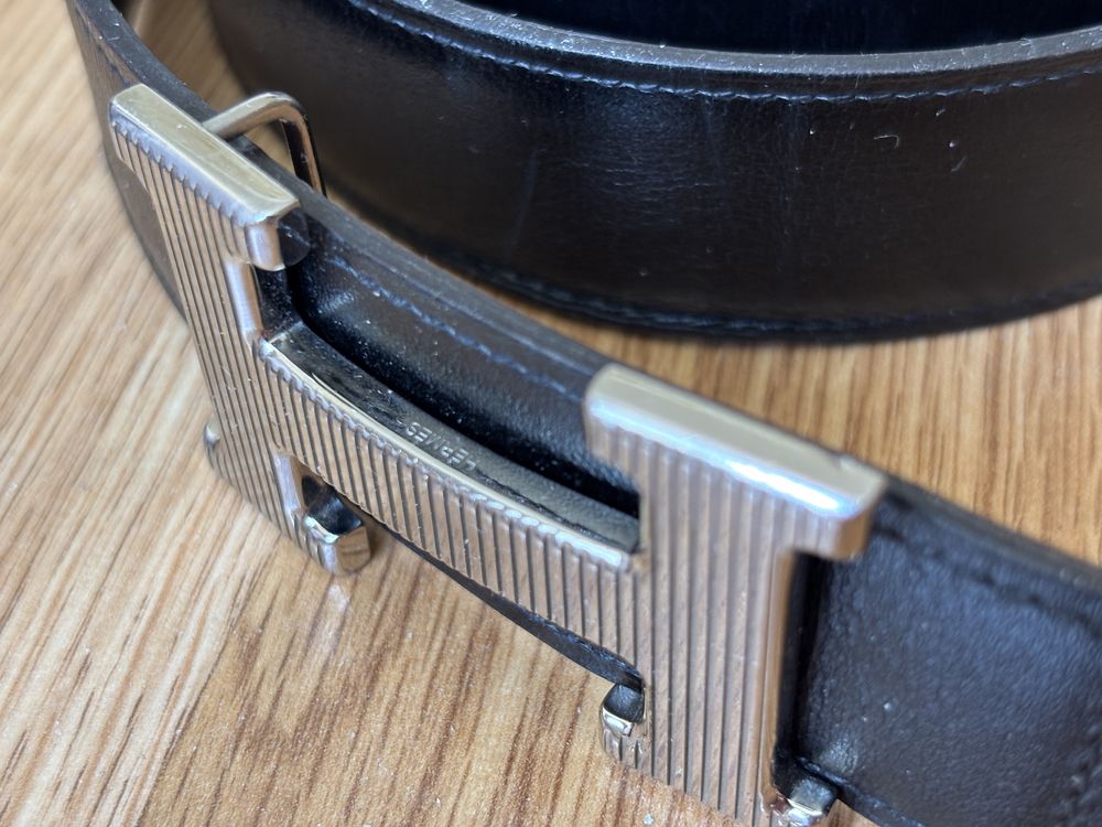 Ремень Hermes H Striee 32 мм, оригинал, хорошее состояние.