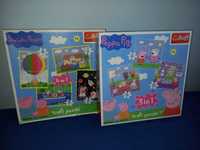 Puzzle Peppa Pig świnka Peppa 2 sztuki zestaw 3+