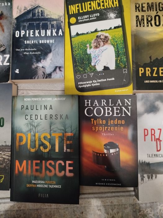 Zestaw książek, kryminał, kryminalne